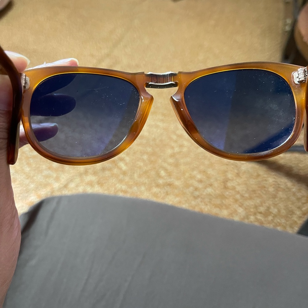 Persol Steve McQueen, 714-SM with leather pouch, in great condition, no damage.